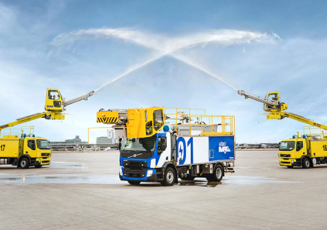 Aircraft de-icing truck connected to Giovanni's work experience.